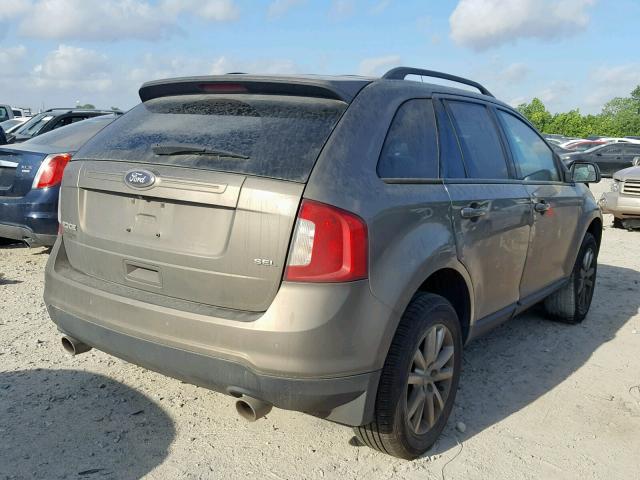 2FMDK3JC3DBE33091 - 2013 FORD EDGE SEL TAN photo 4