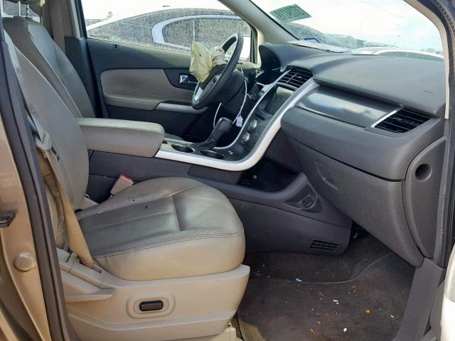 2FMDK3JC3DBE33091 - 2013 FORD EDGE SEL TAN photo 5