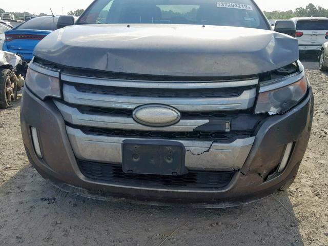 2FMDK3JC3DBE33091 - 2013 FORD EDGE SEL TAN photo 9