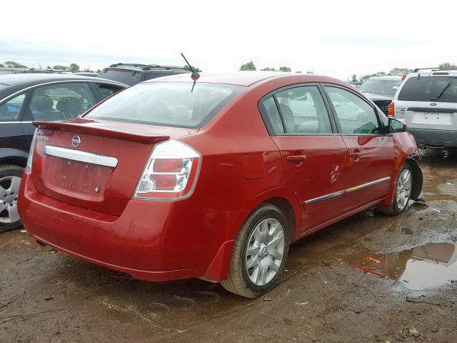 3N1AB6AP0BL693478 - 2011 NISSAN SENTRA 2.0 RED photo 4