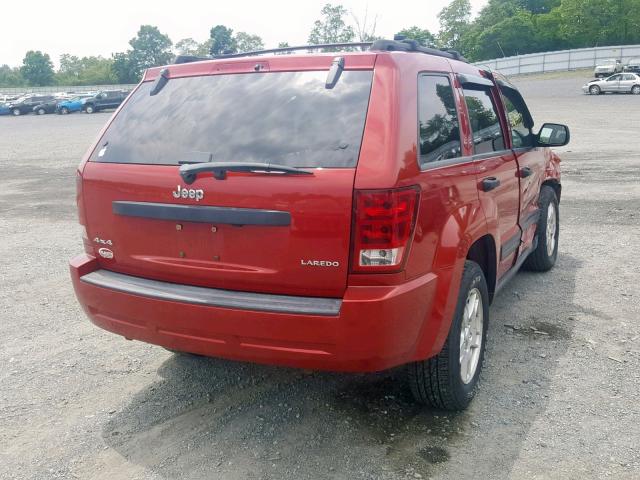 1J8HR48N95C725420 - 2005 JEEP GRAND CHER RED photo 4