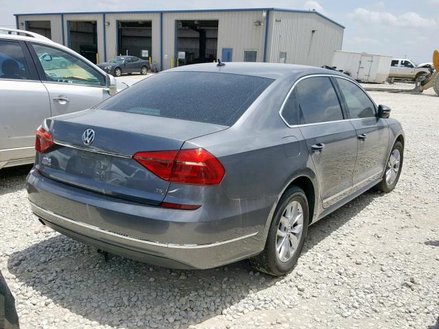 1VWAS7A35GC046736 - 2016 VOLKSWAGEN PASSAT S GRAY photo 4