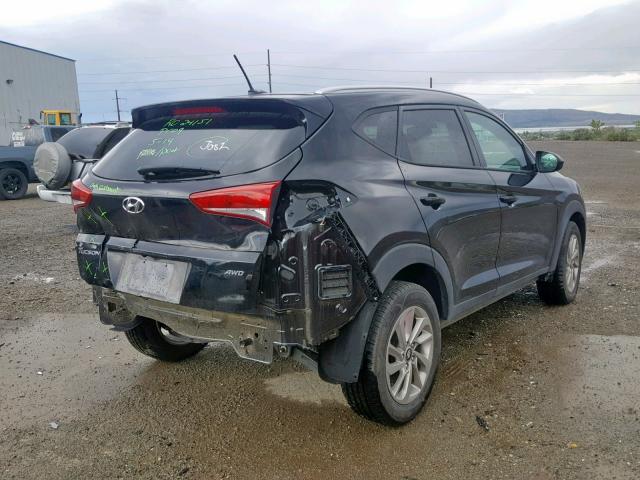 KM8J3CA46HU447687 - 2017 HYUNDAI TUCSON LIM BLACK photo 4