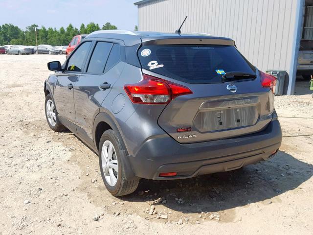 3N1CP5CU7JL522829 - 2018 NISSAN KICKS S GRAY photo 3