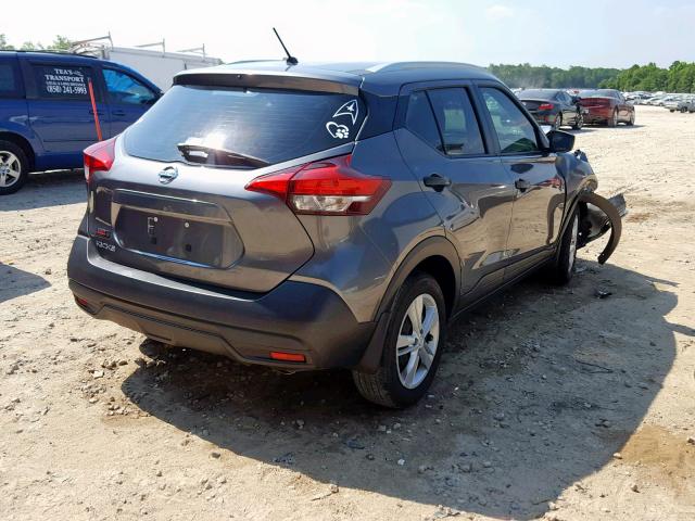 3N1CP5CU7JL522829 - 2018 NISSAN KICKS S GRAY photo 4