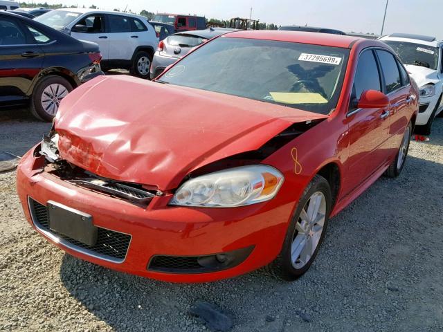 2G1WC5E33D1214209 - 2013 CHEVROLET IMPALA LTZ RED photo 2