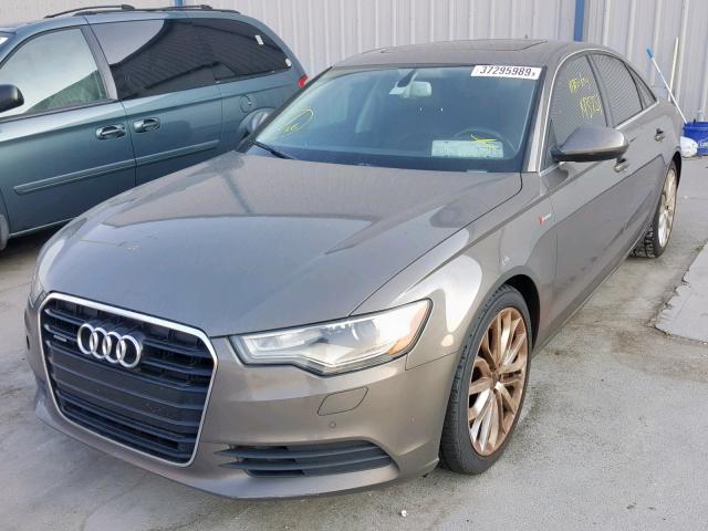 WAUBGAFC5CN025881 - 2012 AUDI A6 GRAY photo 2