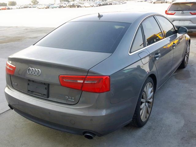 WAUBGAFC5CN025881 - 2012 AUDI A6 GRAY photo 4