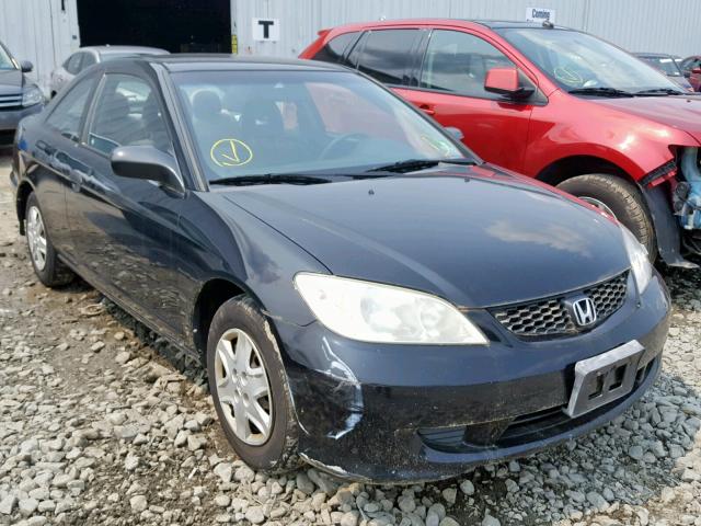 1HGEM22105L047368 - 2005 HONDA CIVIC DX V BLACK photo 1