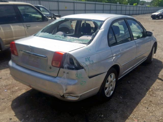 2HGES26752H515320 - 2002 HONDA CIVIC EX SILVER photo 4