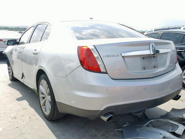 1LNHM93R19G608647 - 2009 LINCOLN MKS SILVER photo 3