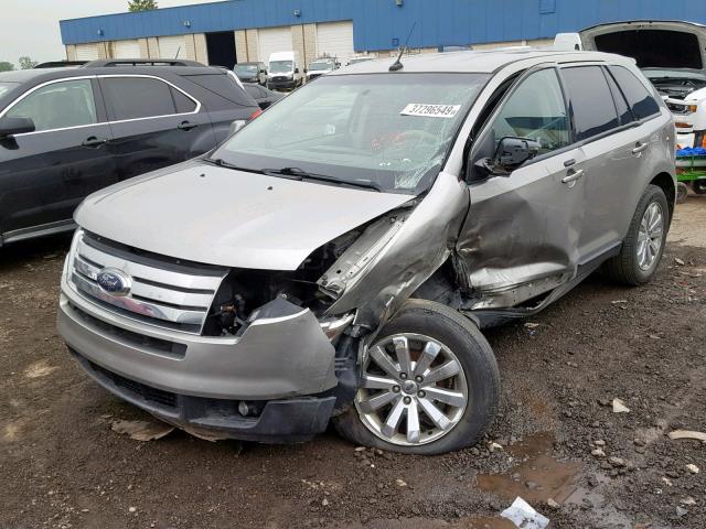 2FMDK38CX8BA29118 - 2008 FORD EDGE SEL SILVER photo 2