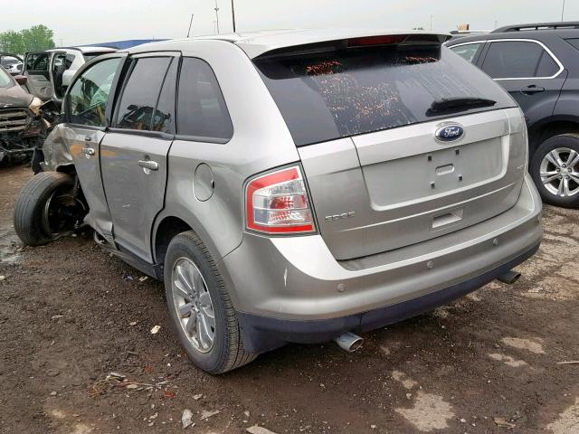 2FMDK38CX8BA29118 - 2008 FORD EDGE SEL SILVER photo 3