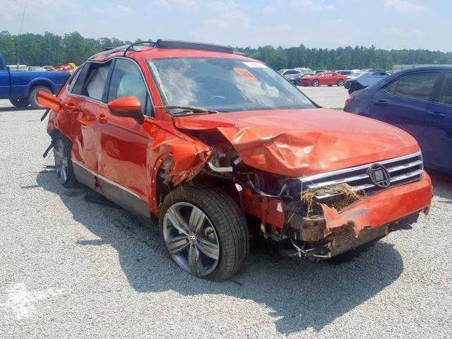 3VV5B7AX5JM128691 - 2018 VOLKSWAGEN TIGUAN SEL ORANGE photo 1