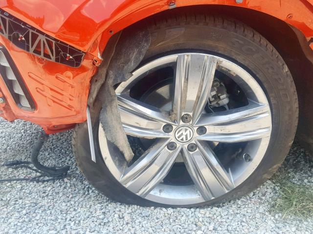 3VV5B7AX5JM128691 - 2018 VOLKSWAGEN TIGUAN SEL ORANGE photo 10