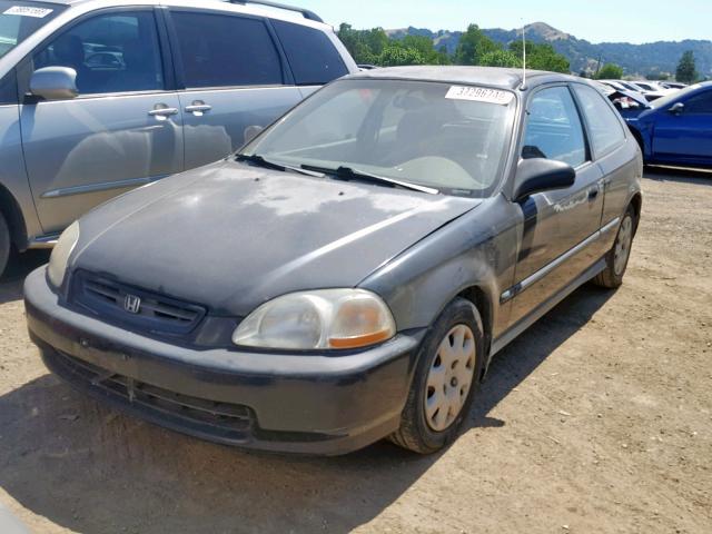 2HGEJ6440WH121426 - 1998 HONDA CIVIC DX BLUE photo 2