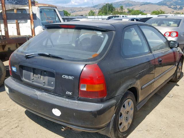 2HGEJ6440WH121426 - 1998 HONDA CIVIC DX BLUE photo 4