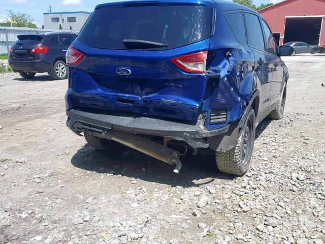 1FMCU0F74DUB18990 - 2013 FORD ESCAPE S BLUE photo 9