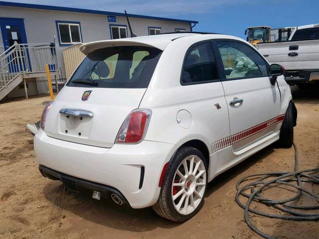 3C3CFFFH3FT643275 - 2015 FIAT 500 ABARTH WHITE photo 4