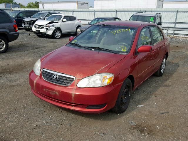 1NXBR32E38Z957179 - 2008 TOYOTA COROLLA CE RED photo 2