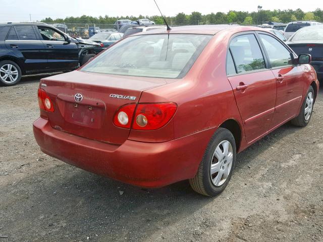 1NXBR32E38Z957179 - 2008 TOYOTA COROLLA CE RED photo 4