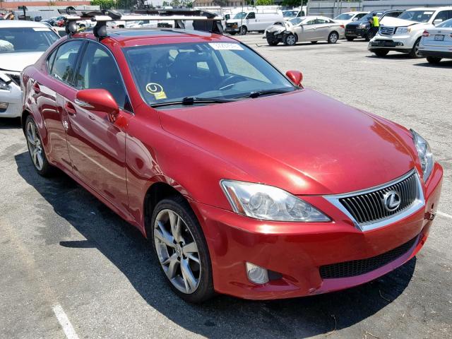 JTHBK262092091262 - 2009 LEXUS IS 250 RED photo 1