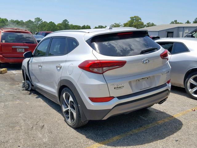 KM8J33A20GU033897 - 2016 HYUNDAI TUCSON LIM SILVER photo 3