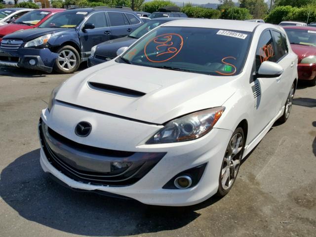 JM1BL1L49C1530633 - 2012 MAZDA SPEED 3 WHITE photo 2