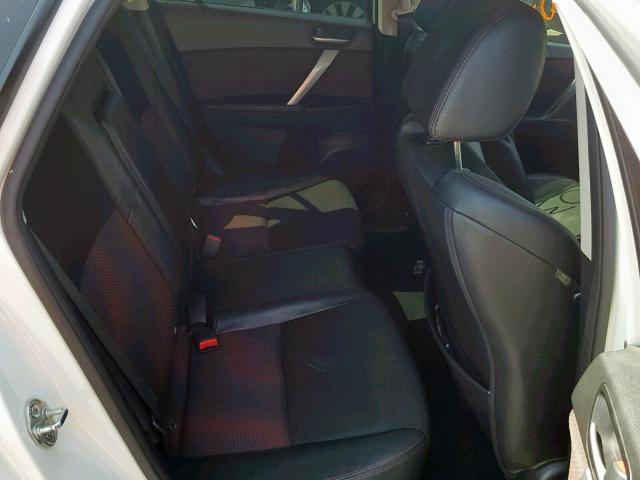 JM1BL1L49C1530633 - 2012 MAZDA SPEED 3 WHITE photo 6