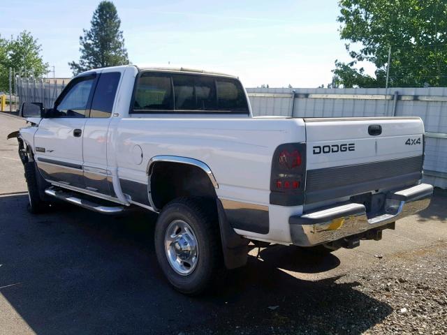 1B7KF2369YJ115687 - 2000 DODGE RAM 2500 WHITE photo 3