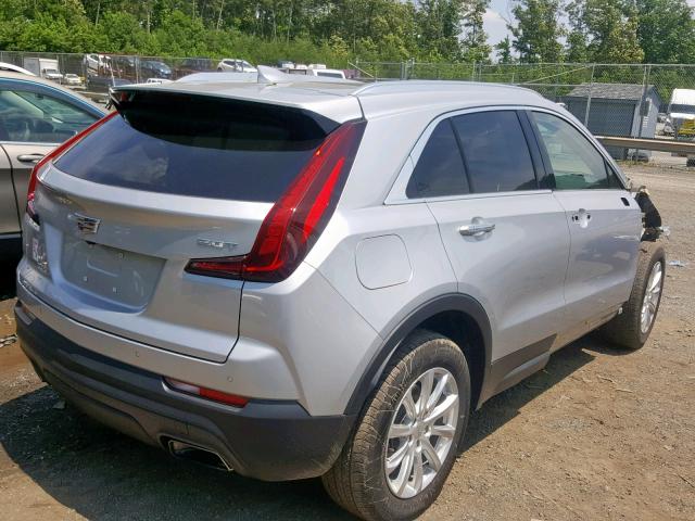 1GYAZAR47KF102198 - 2019 CADILLAC XT4 LUXURY SILVER photo 4