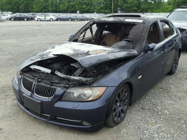 WBAVD53507A008244 - 2007 BMW 335 XI BLUE photo 2