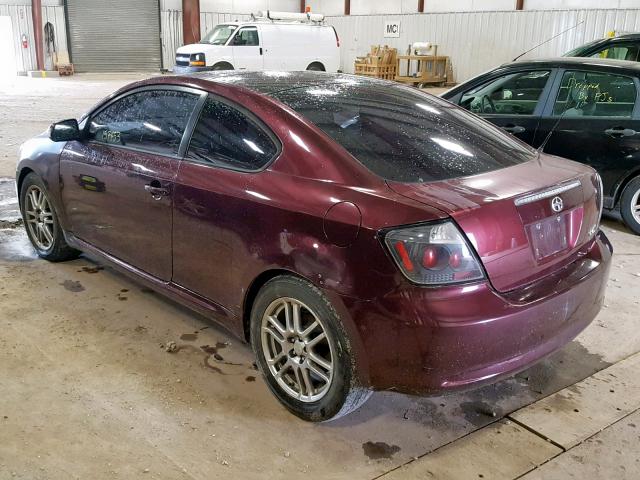 JTKDE177070155291 - 2007 TOYOTA SCION TC მუქწითელი ფოტო 3