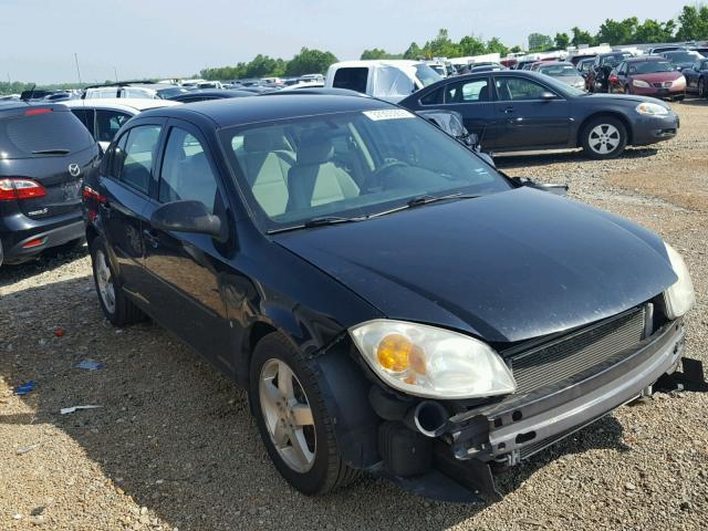 1G1AT58H697290552 - 2009 CHEVROLET COBALT LT BLACK photo 1