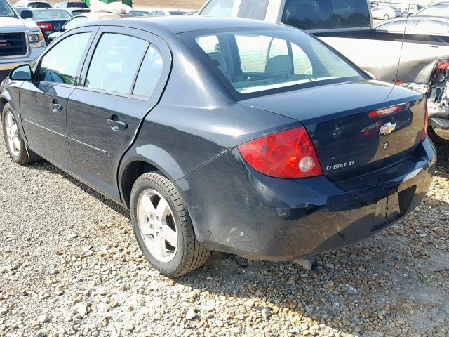 1G1AT58H697290552 - 2009 CHEVROLET COBALT LT BLACK photo 3