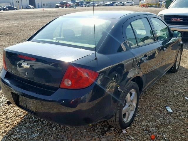 1G1AT58H697290552 - 2009 CHEVROLET COBALT LT BLACK photo 4