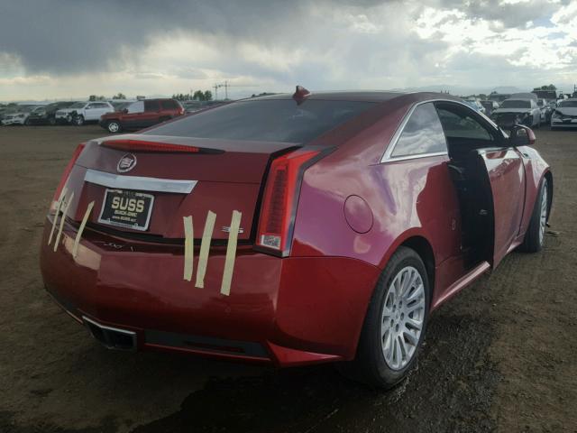 1G6DG1E36E0112303 - 2014 CADILLAC CTS PERFOR RED photo 4