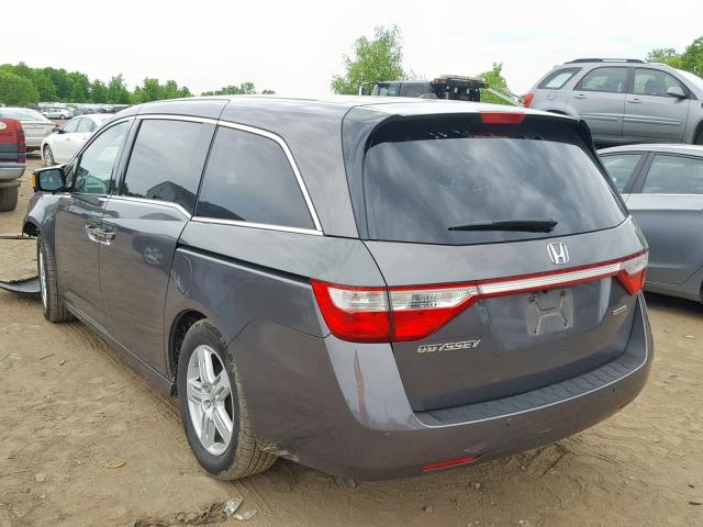 5FNRL5H9XCB136835 - 2012 HONDA ODYSSEY TO GRAY photo 3