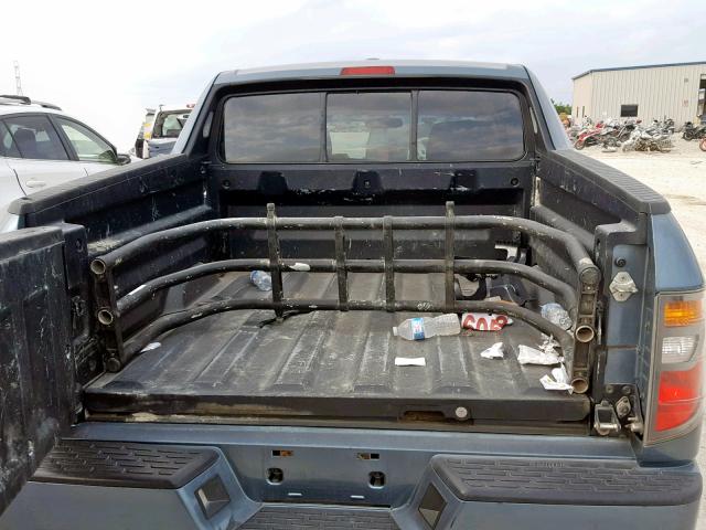 2HJYK165X8H527309 - 2008 HONDA RIDGELINE BLUE photo 6