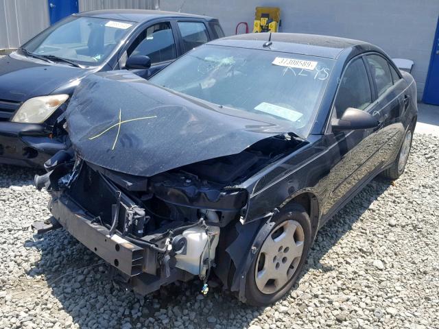 1G2ZF57B184176879 - 2008 PONTIAC G6 VALUE L BLACK photo 2