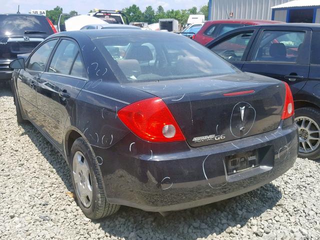 1G2ZF57B184176879 - 2008 PONTIAC G6 VALUE L BLACK photo 3