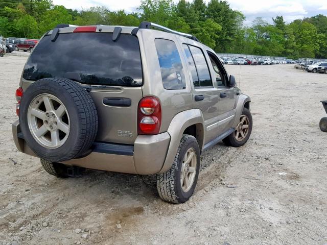 1J4GL58K17W511033 - 2007 JEEP LIBERTY LI BROWN photo 4