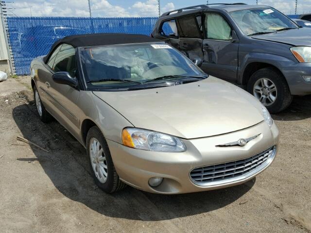 1C3EL55R02N315571 - 2002 CHRYSLER SEBRING LX BEIGE photo 1