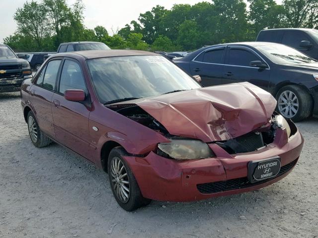 JM1BJ225621617815 - 2002 MAZDA PROTEGE DX MAROON photo 1