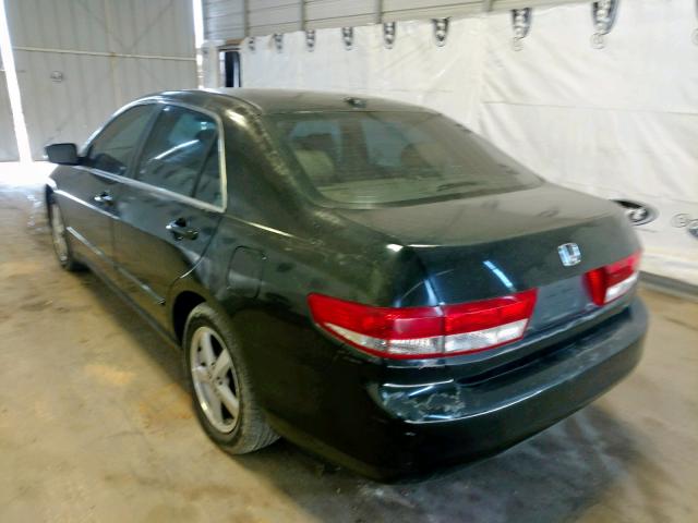 1HGCM56804A032413 - 2004 HONDA ACCORD EX BLACK photo 3