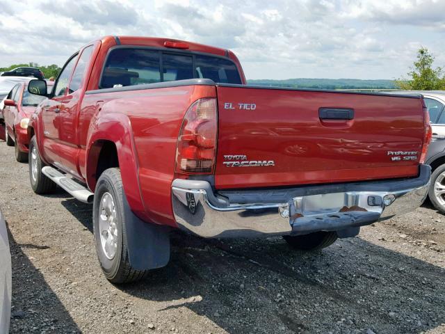 5TETU62N75Z030746 - 2005 TOYOTA TACOMA PRE RED photo 3