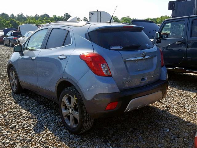 KL4CJCSB0DB123117 - 2013 BUICK ENCORE BLUE photo 3