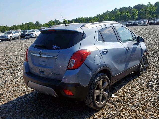 KL4CJCSB0DB123117 - 2013 BUICK ENCORE BLUE photo 4