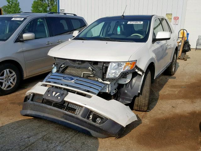 2FMDK3KC8ABB76598 - 2010 FORD EDGE LIMIT WHITE photo 2