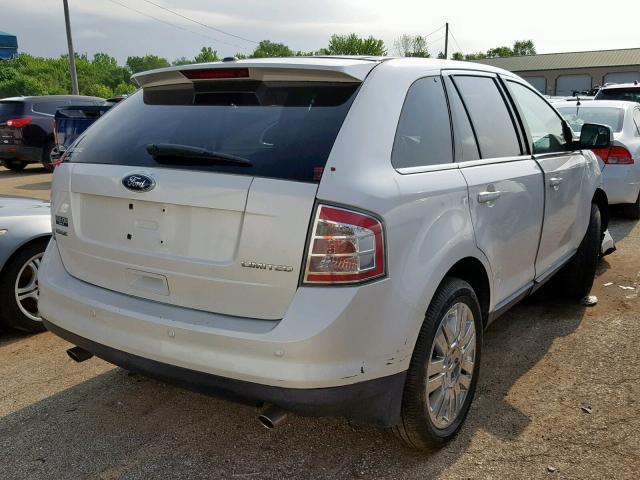 2FMDK3KC8ABB76598 - 2010 FORD EDGE LIMIT WHITE photo 4